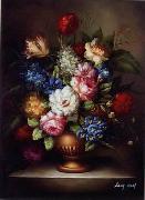 unknow artist Floral, beautiful classical still life of flowers.060 oil painting reproduction